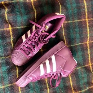 Adidas Shell Toes Plum Color